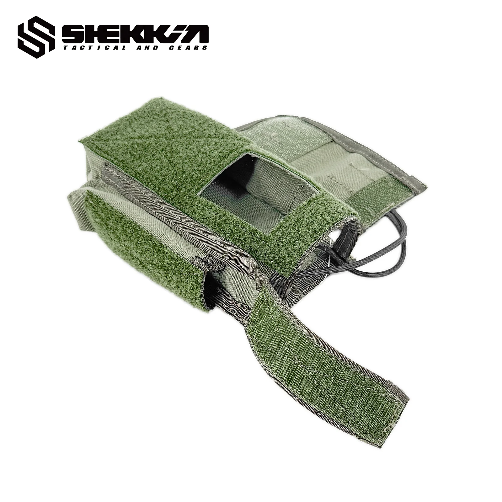 Pre MSA Paraclete style Smoke Green MBITR Radio Pouch - Image 5